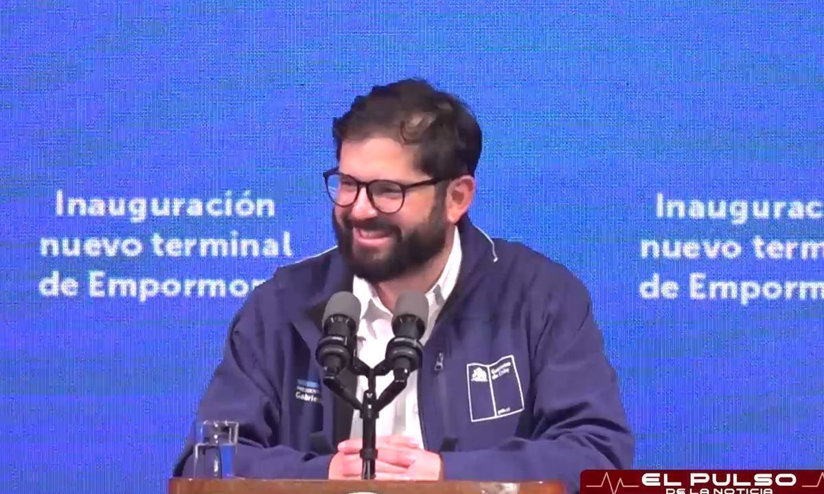 Una alarma interrumpe el discurso de Boric durante la inauguración del terminal de cruceros en Puerto Montt