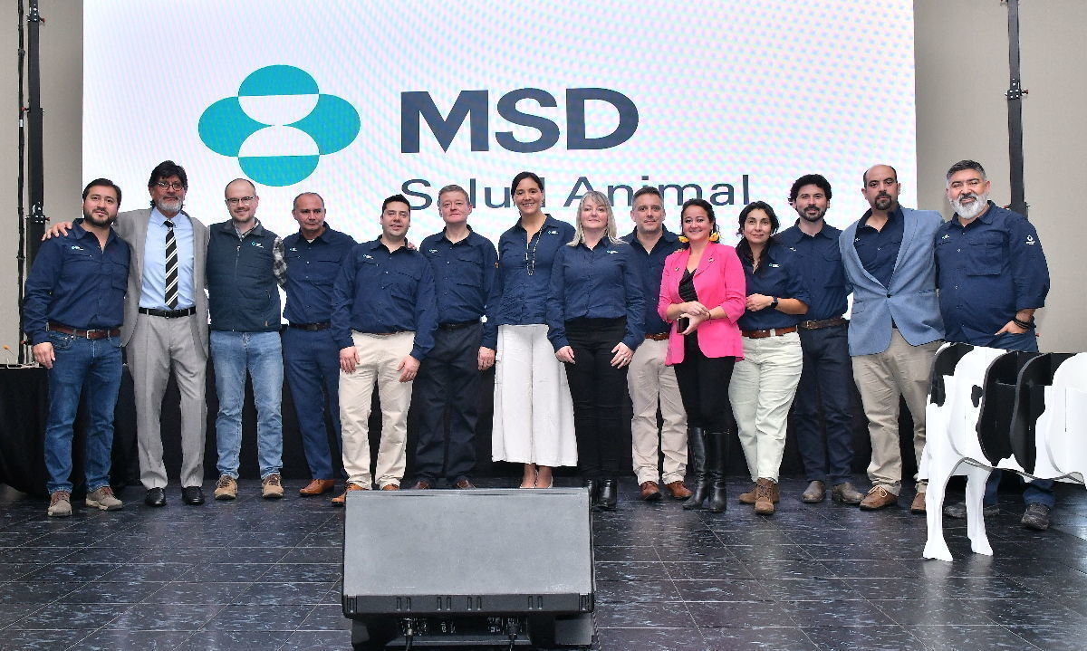 El equipo de MSD Salud Animal en Chile, presentó las nuevas soluciones.