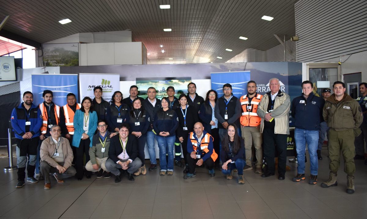 El terminal aéreo garantiza el cumplimiento de las medidas de la Ley N 21.643. Crédito: Cedida