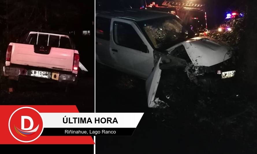 Hombre chocó camioneta y abandonó a su esposa gravemente herida en Lago Ranco