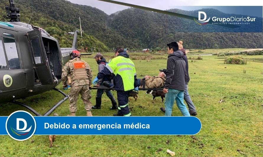 FACH evacuó a adulto mayor desde Caleta Cóndor 