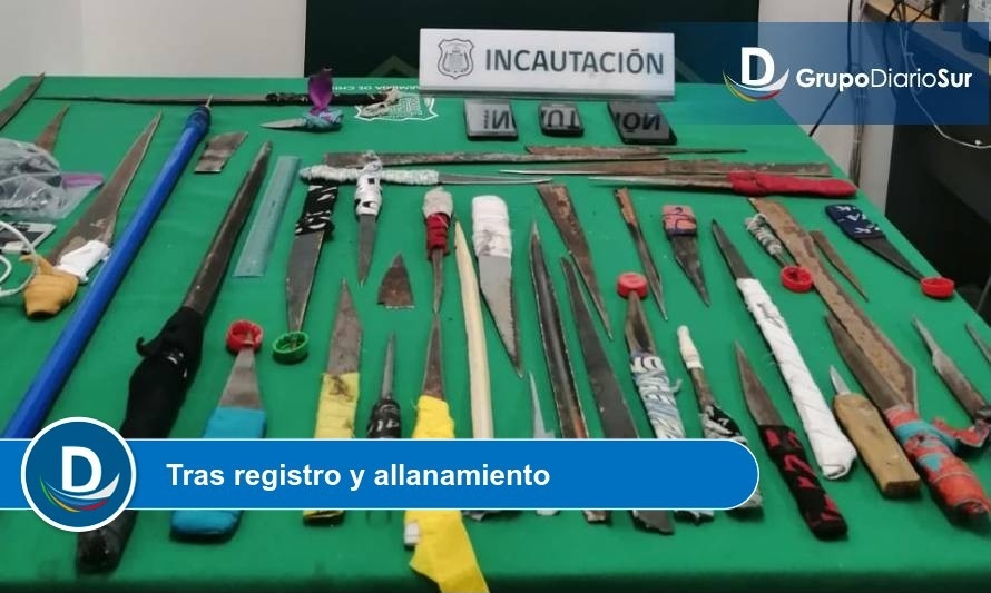 Incautación de armas blancas impide riña en penal Alto Bonito 