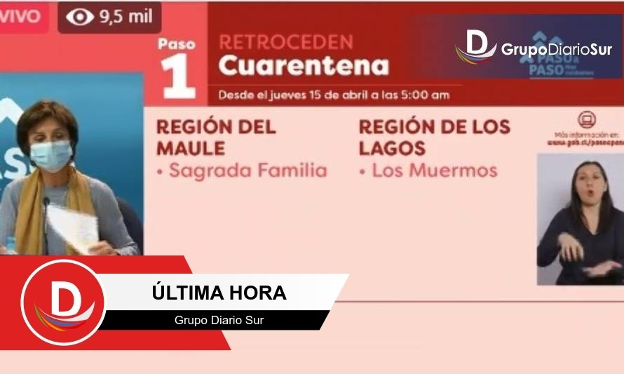 Quinchao y Futaleufú avanzan pero Los Muermos retrocede a cuarentena total