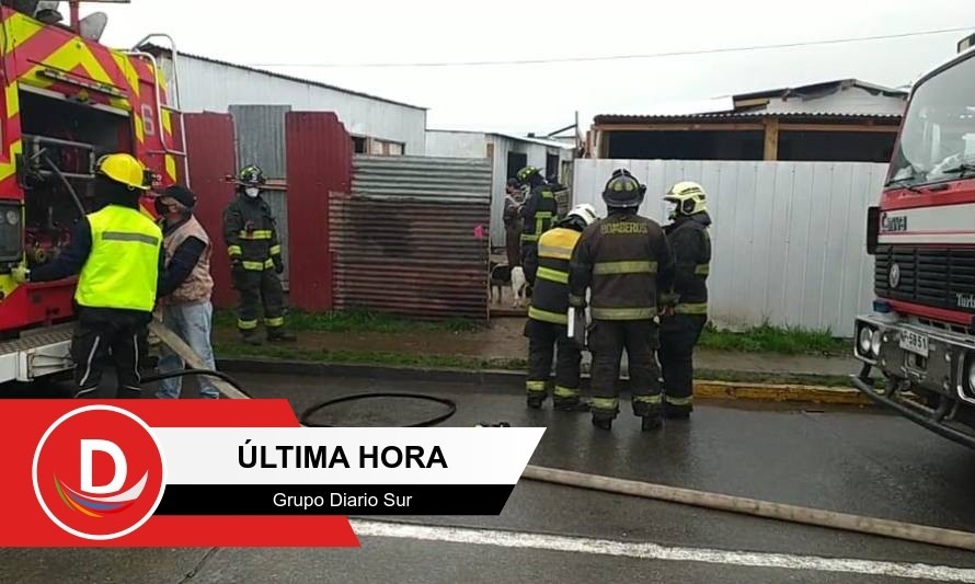 Incendio afectó a mejora en campamento de la Quinto Centenario