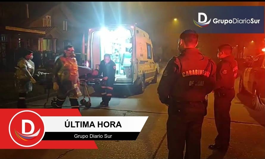 SAMU trasladó a hombre herido tras incidente en Rahue Alto