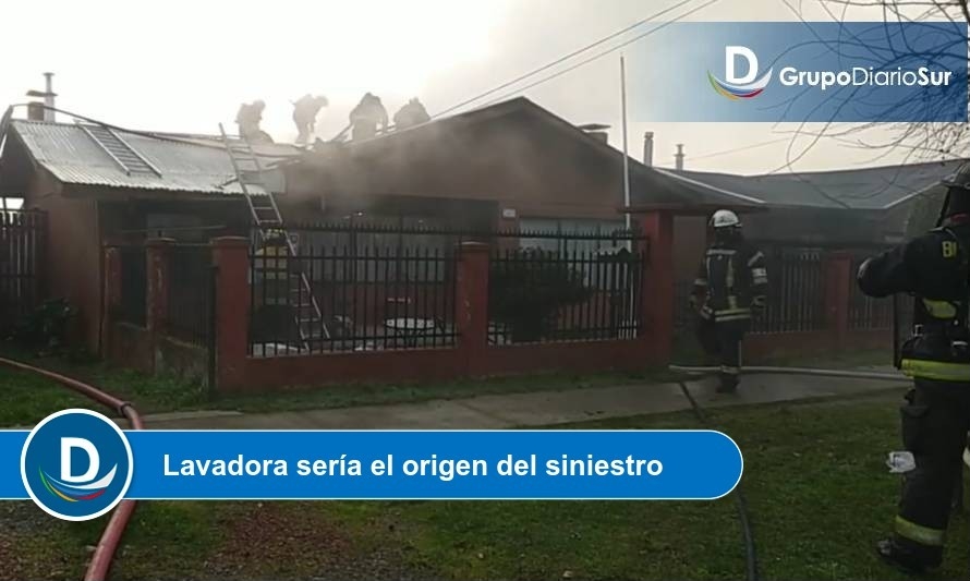 Tres personas damnificadas fue el saldo de incendio en Osorno