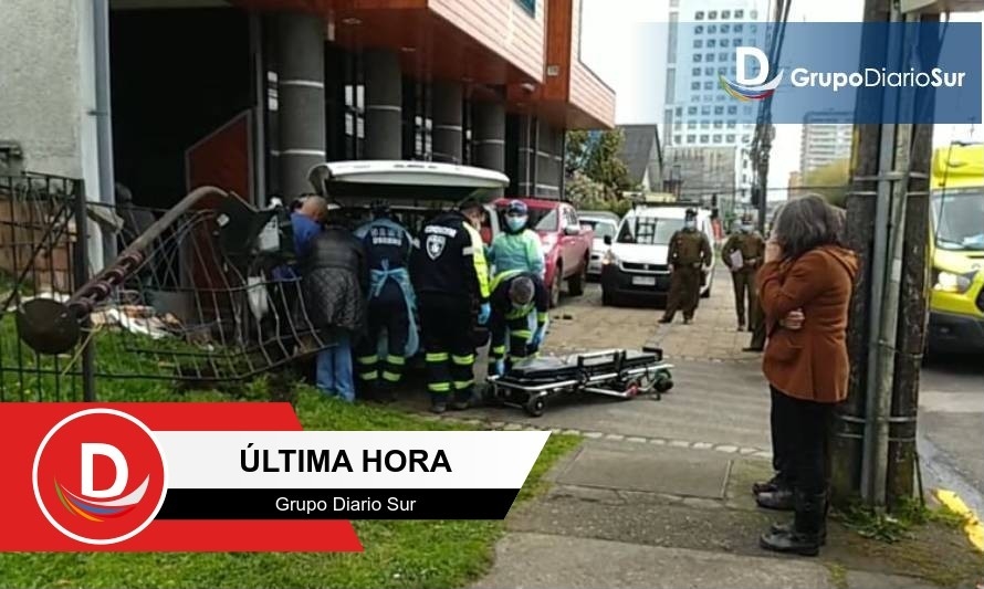 Una mujer y una menor resultaron lesionadas tras singular accidente en centro de Osorno 