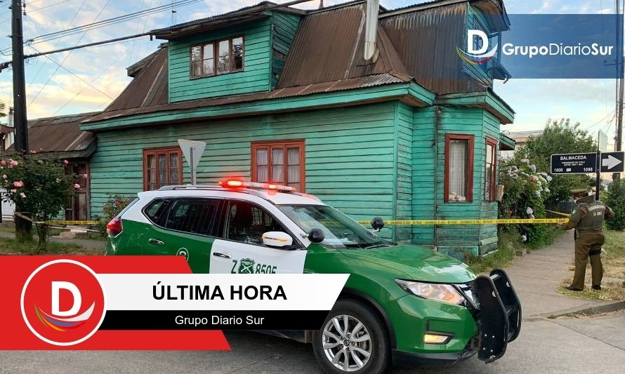 Paillaco: Hombre apuñaló a su madre y luego se autoinfirió cortes