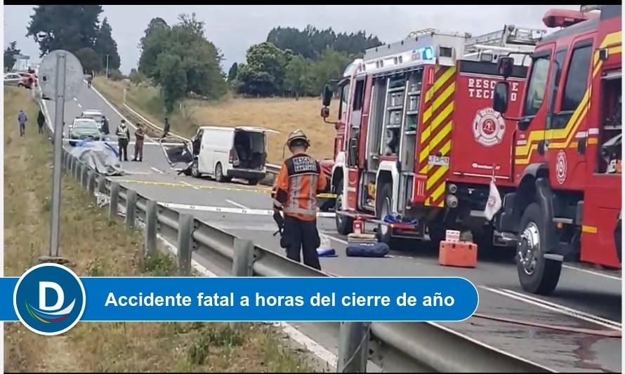 Los Muermos: Dos víctimas fatales dejó un accidente de tránsito a pocos kilómetros de la ciudad