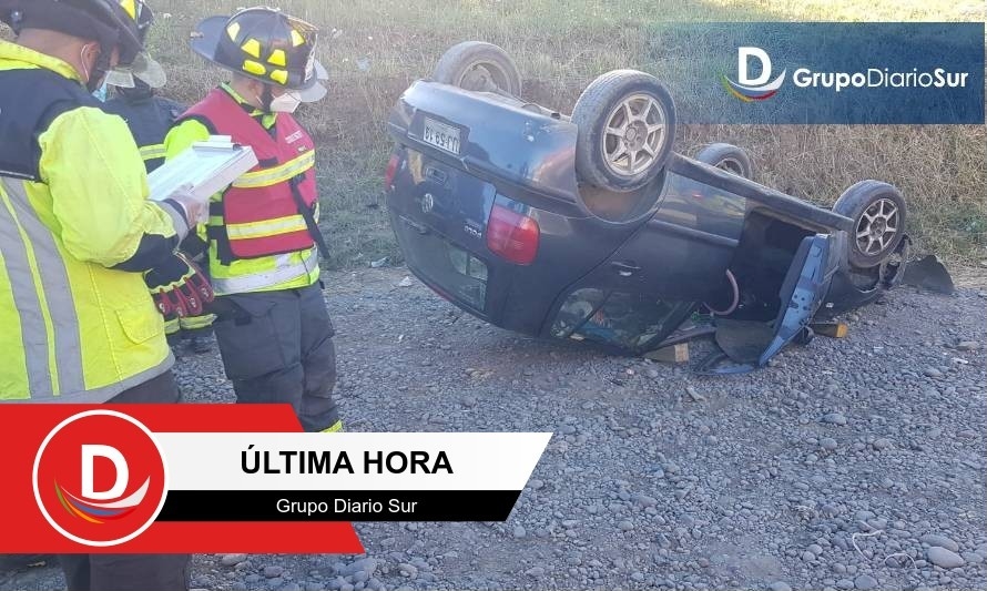 Madre e hijo resultan lesionados tras accidente en Osorno