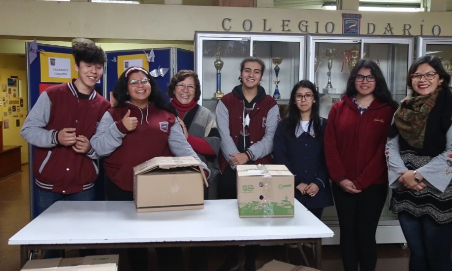 Colegio Darío Salas de Puerto Montt realiza campañas solidarias en beneficio de familias de estudiantes